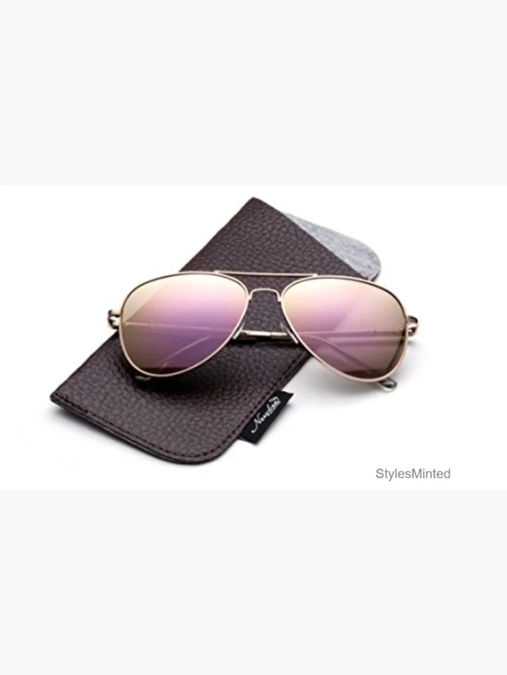 Stainless Steel Aviator Sunglasses - UV400 Polarized Lens Kids Teens